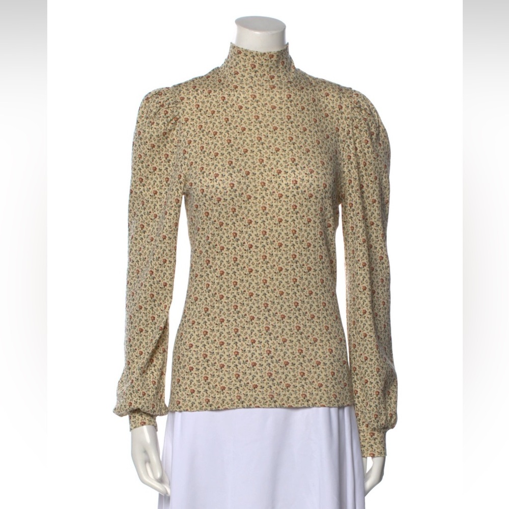 Doen Printed Mock Blouse